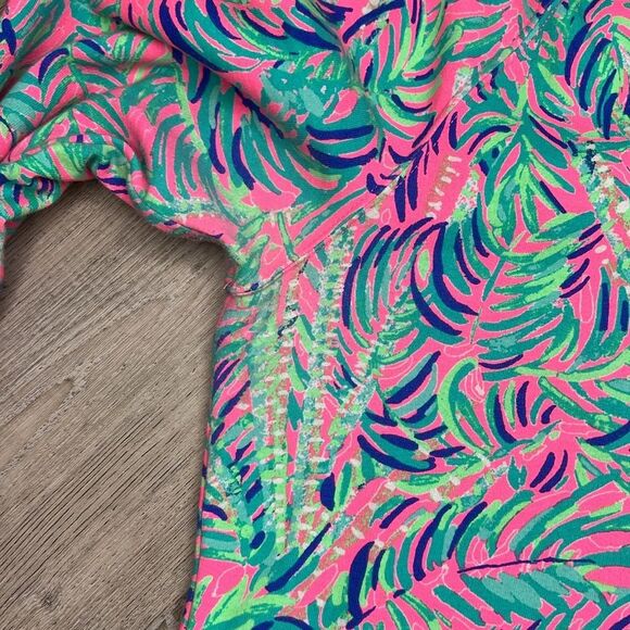 Lilly Pulitzer UPF 50+ Skipper Popover Pink Sunset Coco Breeze - Picture 9 of 14